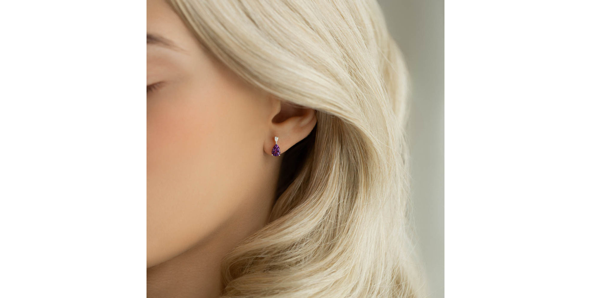 Diamond earrings with Tourmaline Whispers of Avalon