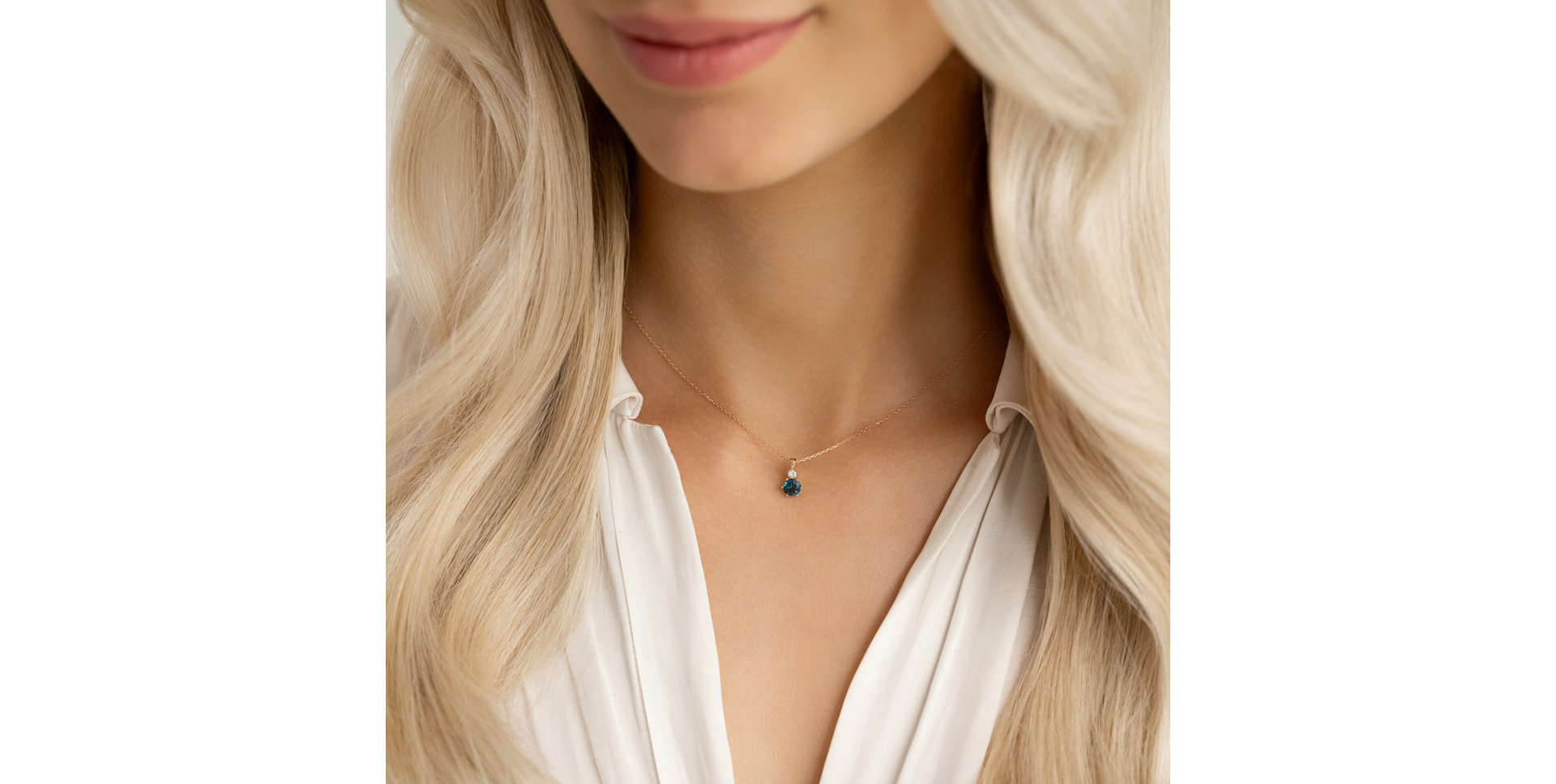 Diamond necklace with Tourmaline Diamara