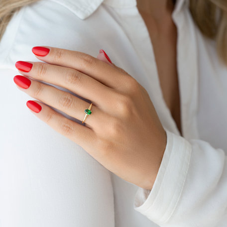 Ring with Garnet Mystic Abyss