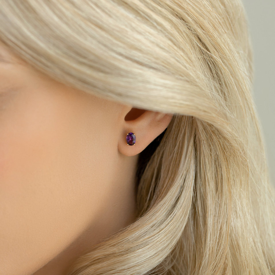 Earrings with Tanzanite Mystic Abyss