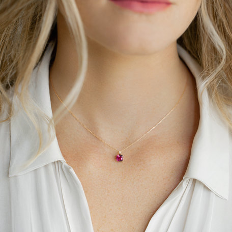 Diamond necklace with Tourmaline Linnea