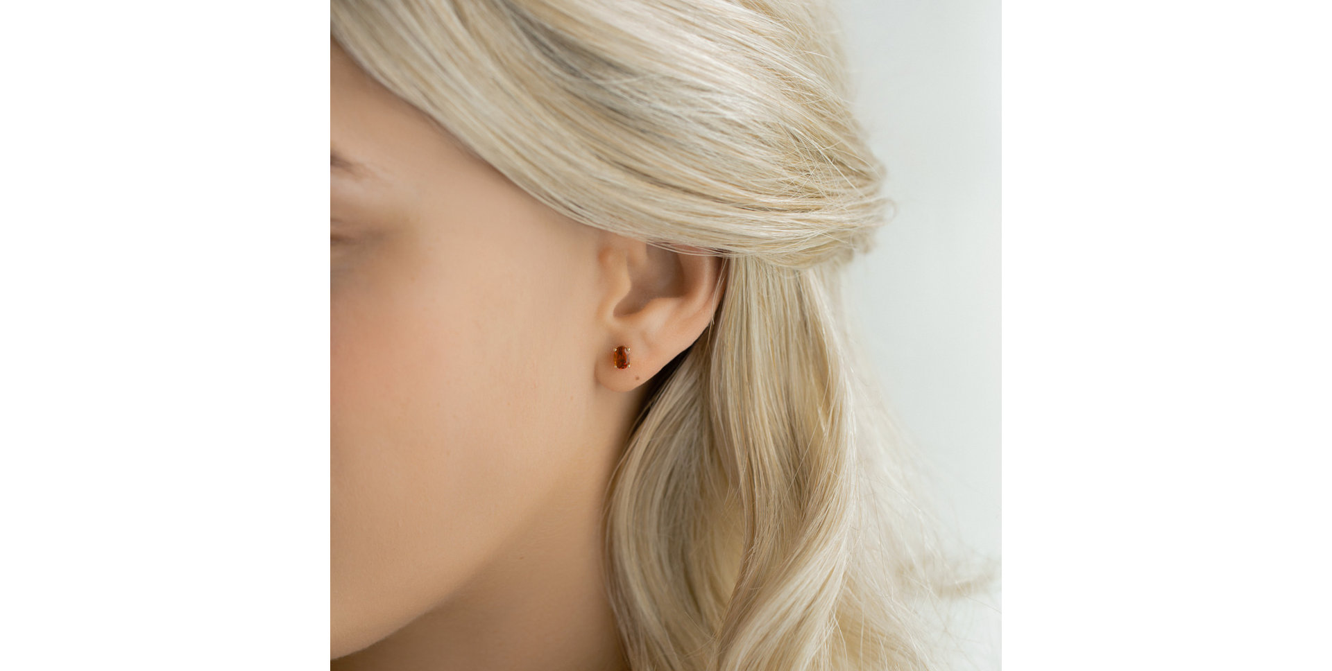 Earrings with Ruby Mystic Abyss