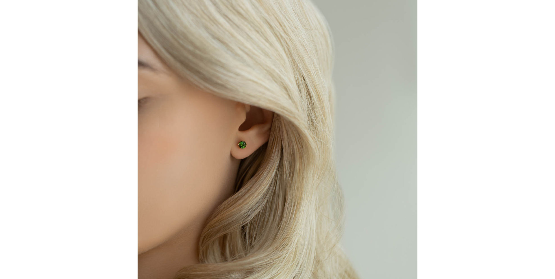 Earrings with Emerald Orbs