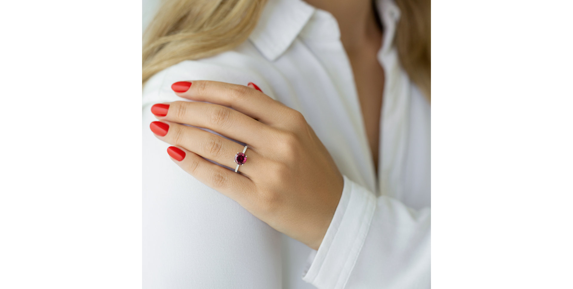 Diamond ring with Citrine Bethy