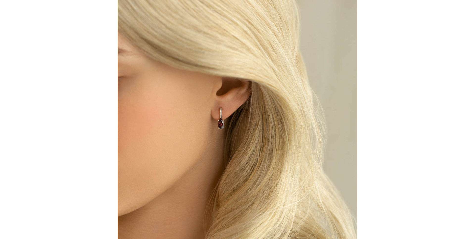 Diamond earrings with Apatite Lucrezia