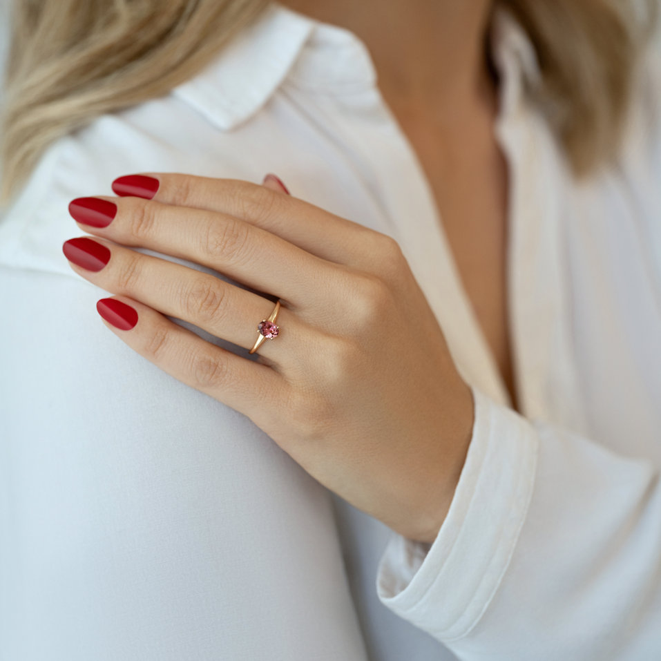 Ring with Morganite Mystic Abyss
