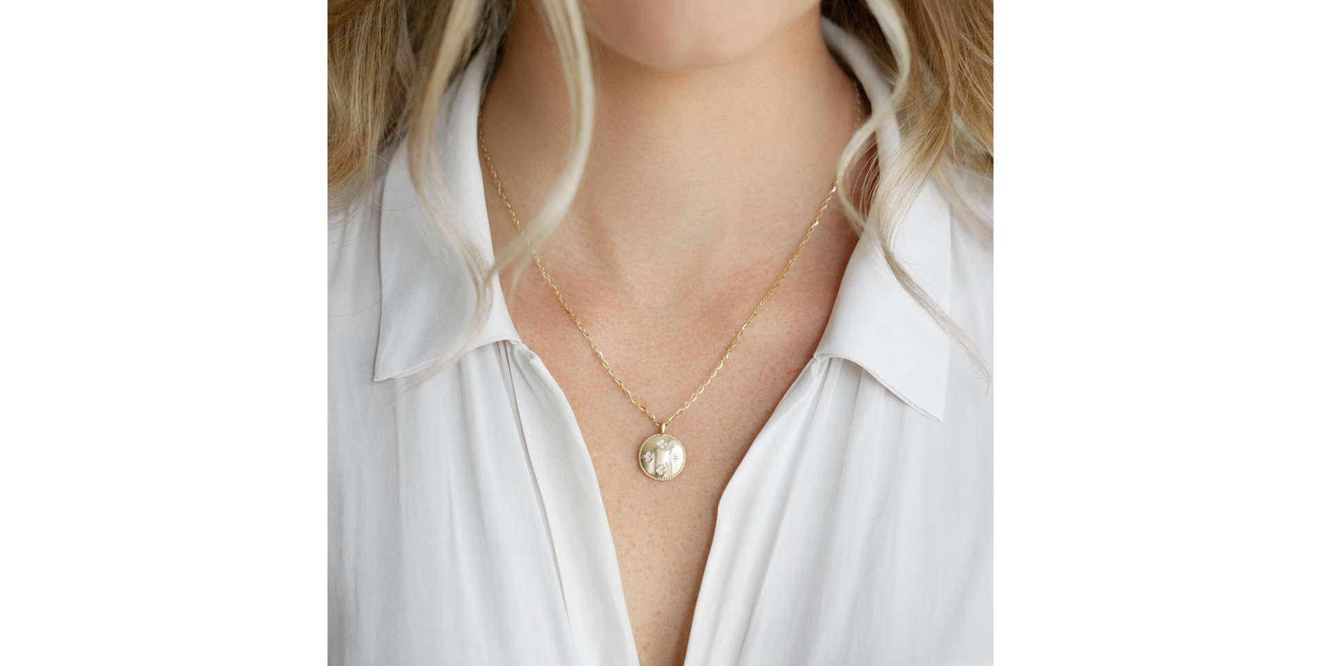 Diamond necklace Aveline