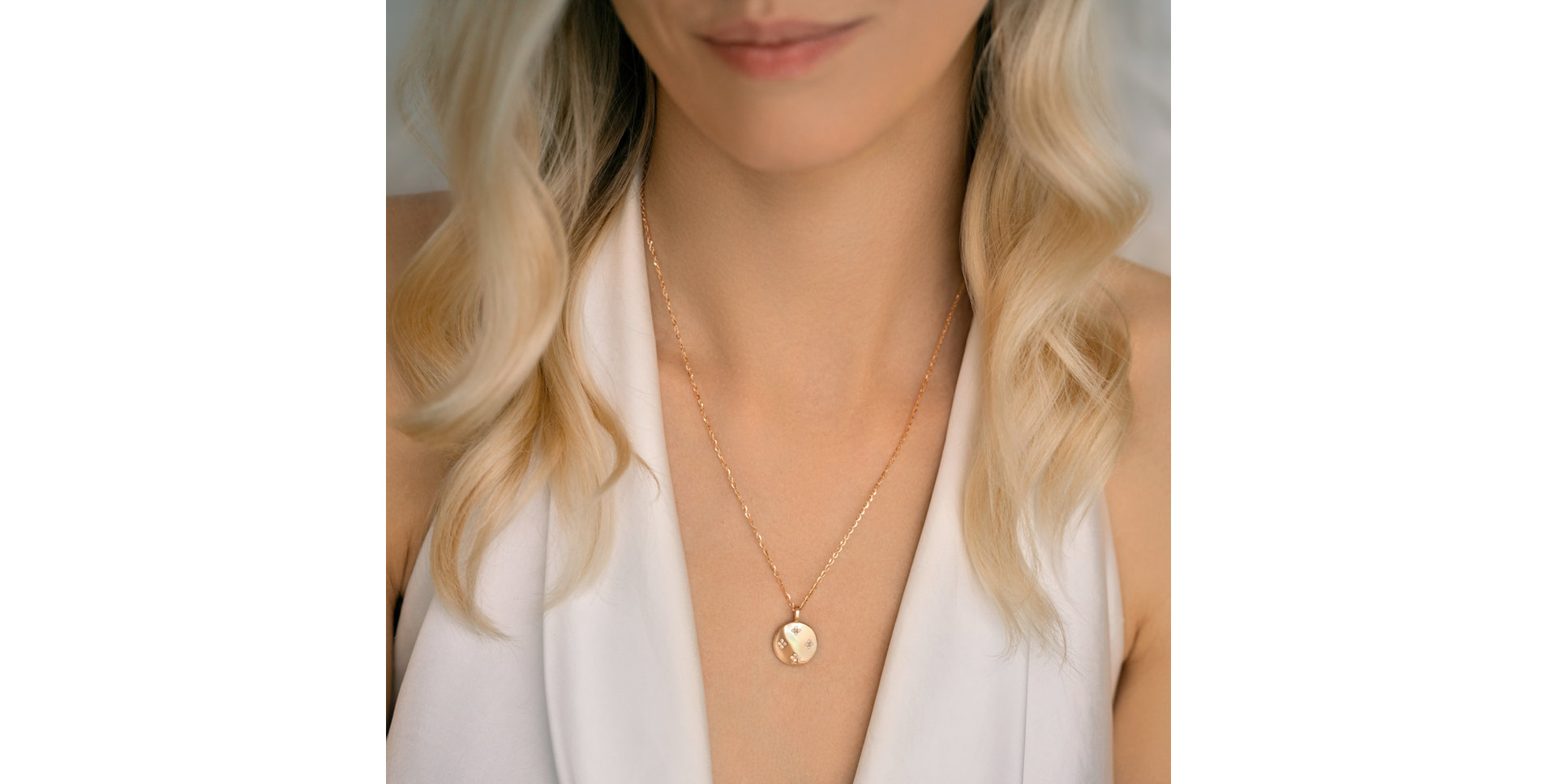 Diamond necklace Aveline