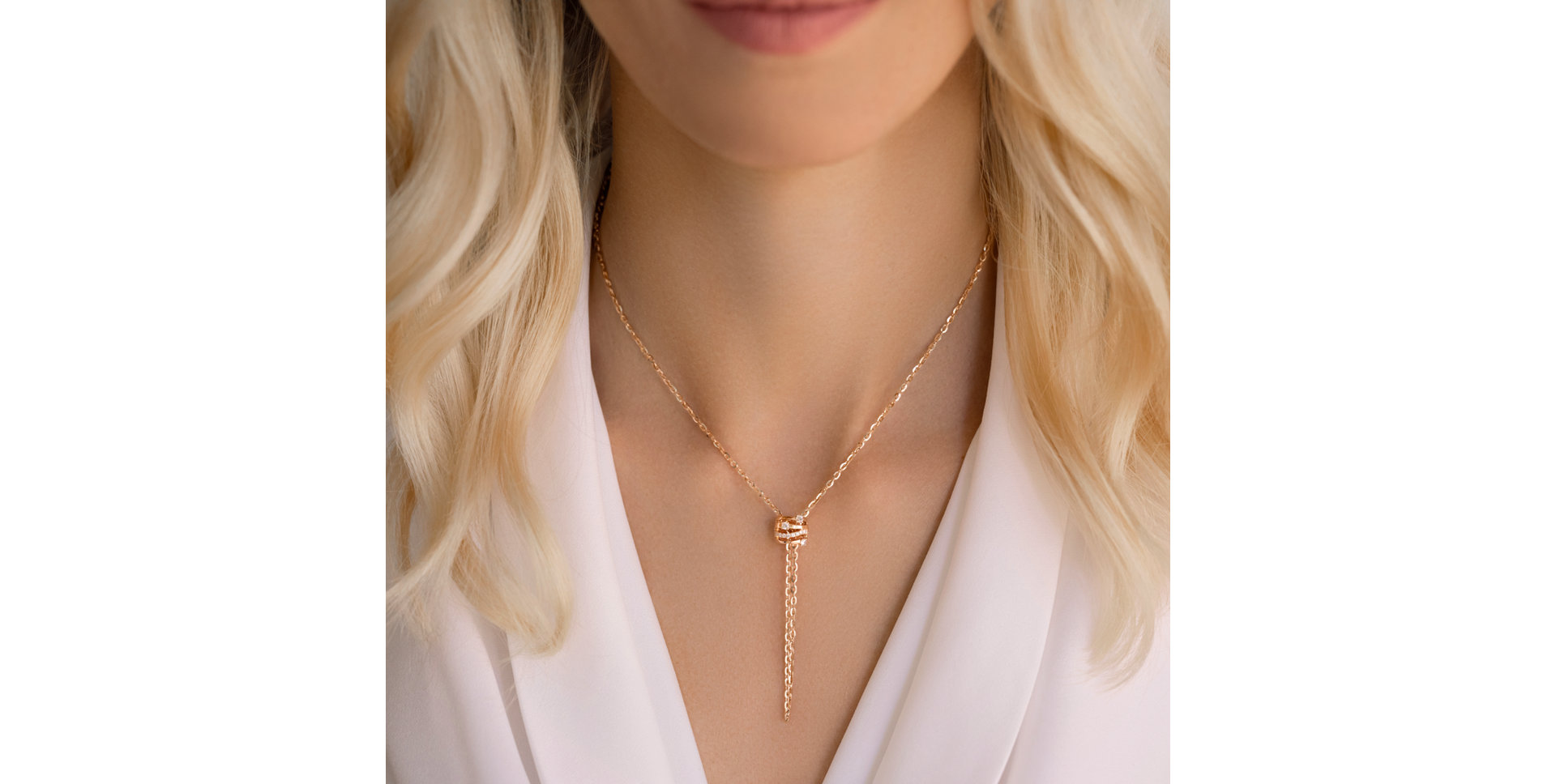 Diamond necklace Golden Verse