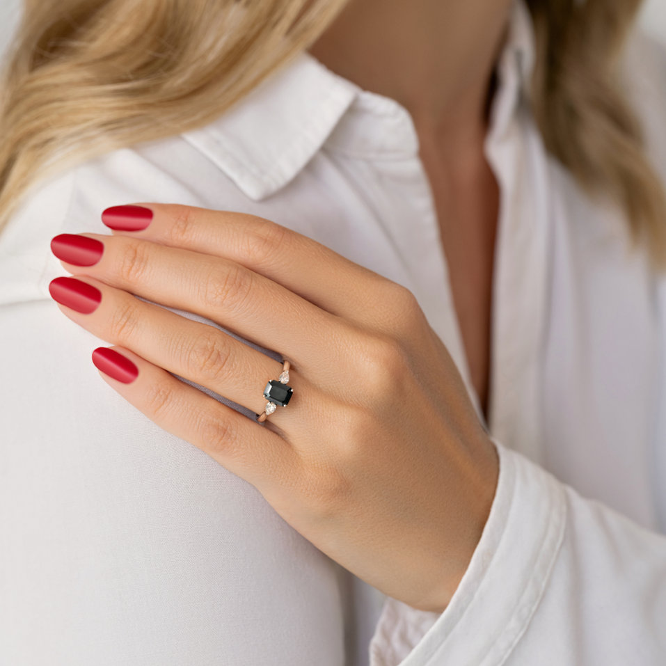 Diamond ring Midnight Cordelia