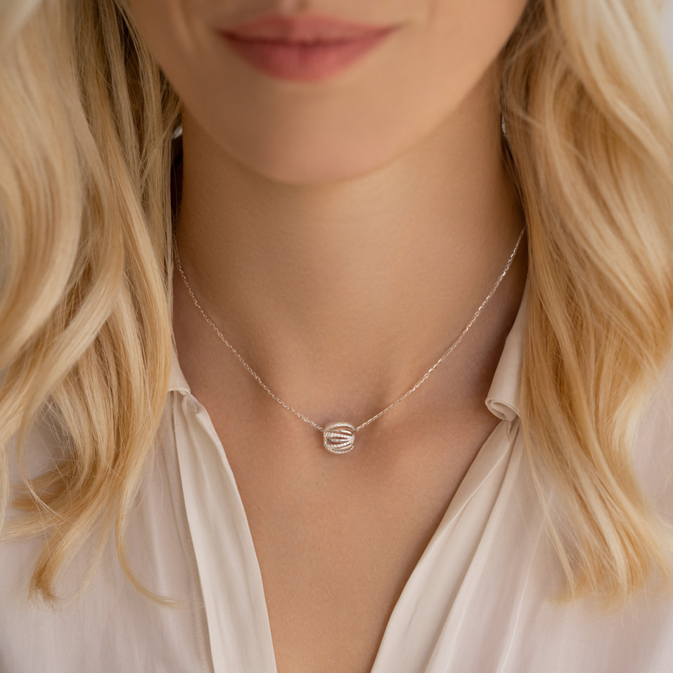 Diamond necklace Golden Ball