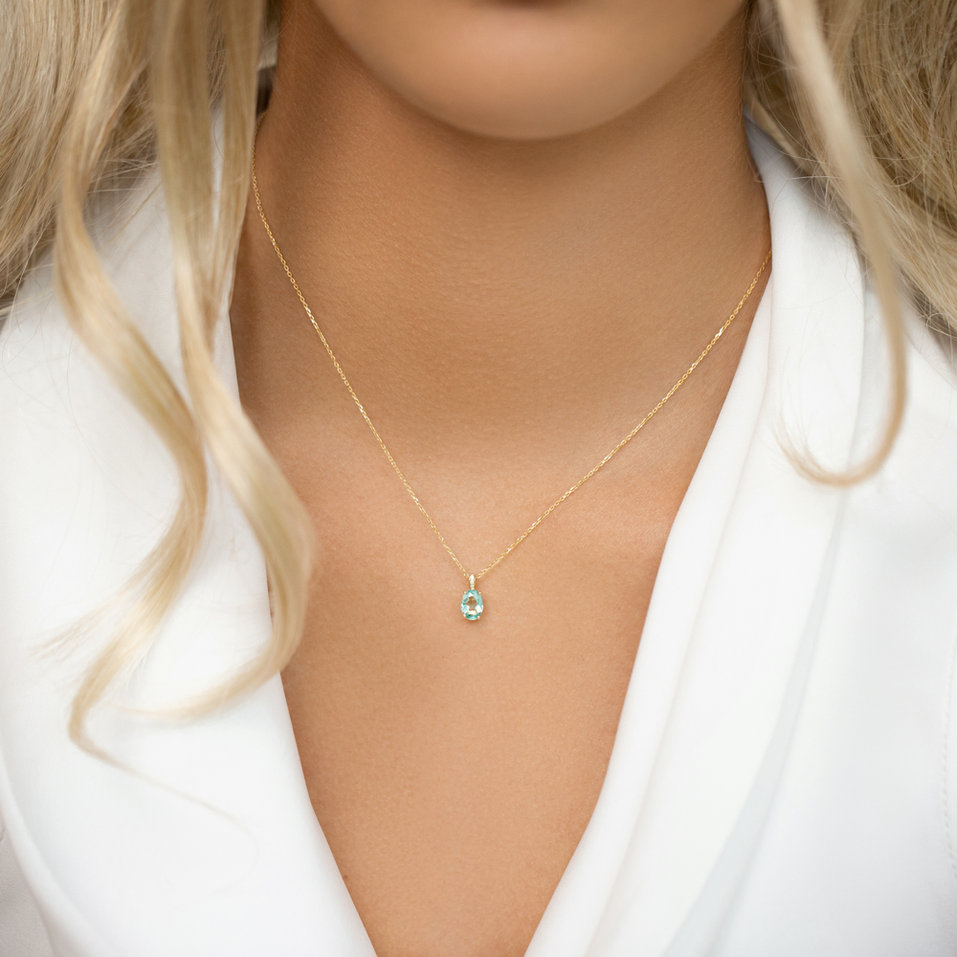 Diamond necklace with Ruby Euphemia