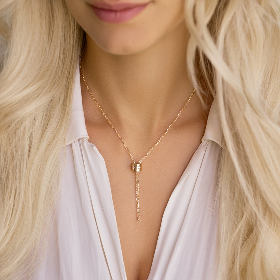 Diamond necklace Ring of Unity