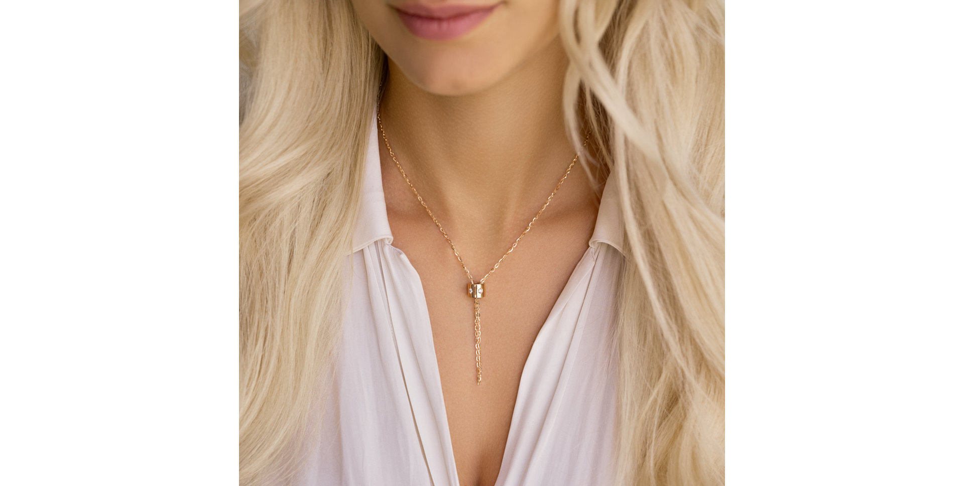 Diamond necklace Ring of Unity