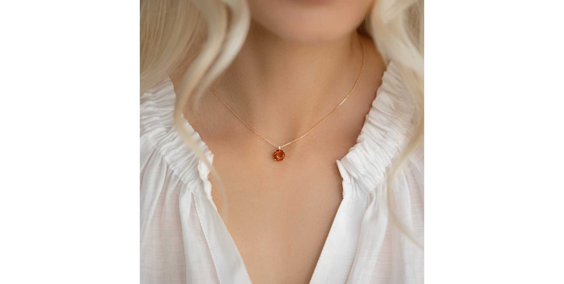 Diamond necklace with Tanzanite Zorabelle