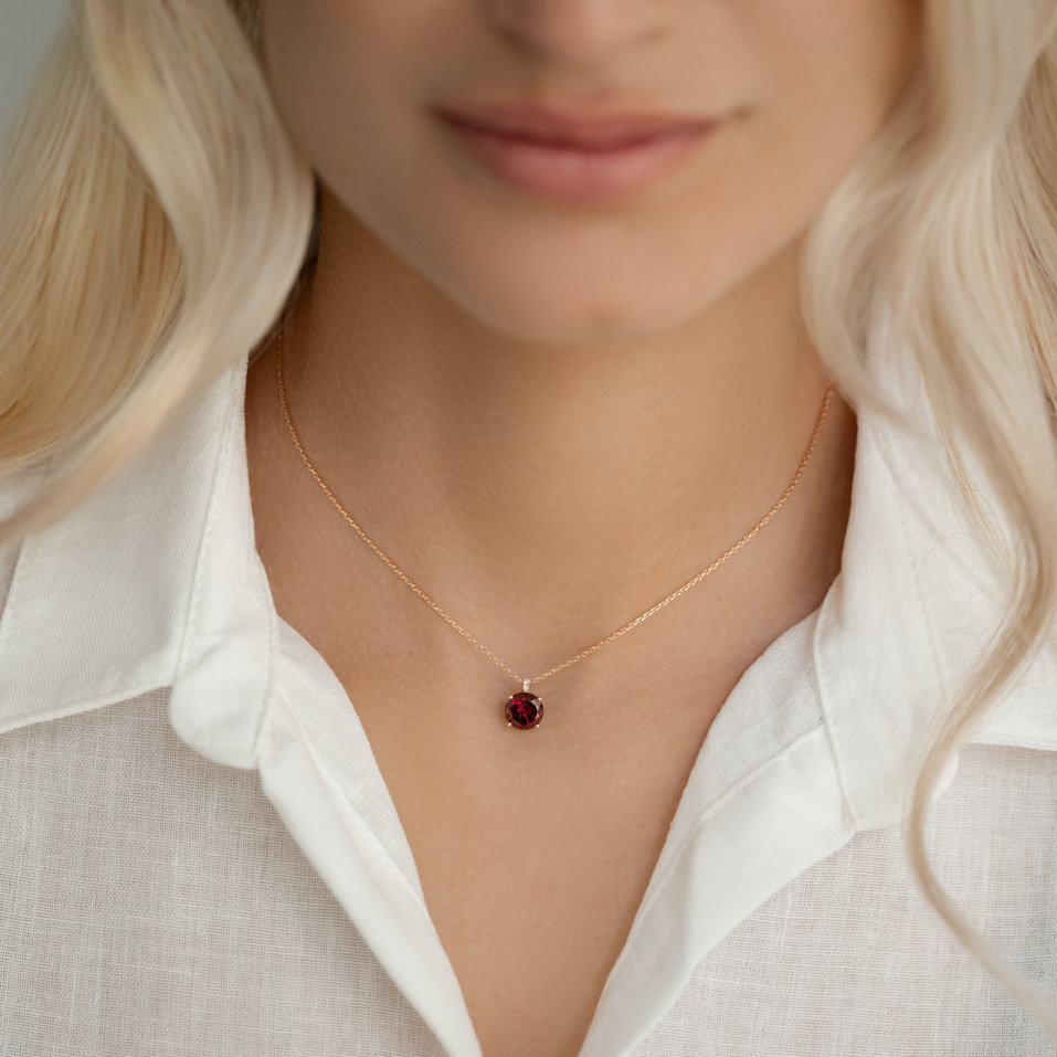 Diamond necklace with Peridot Zorabelle