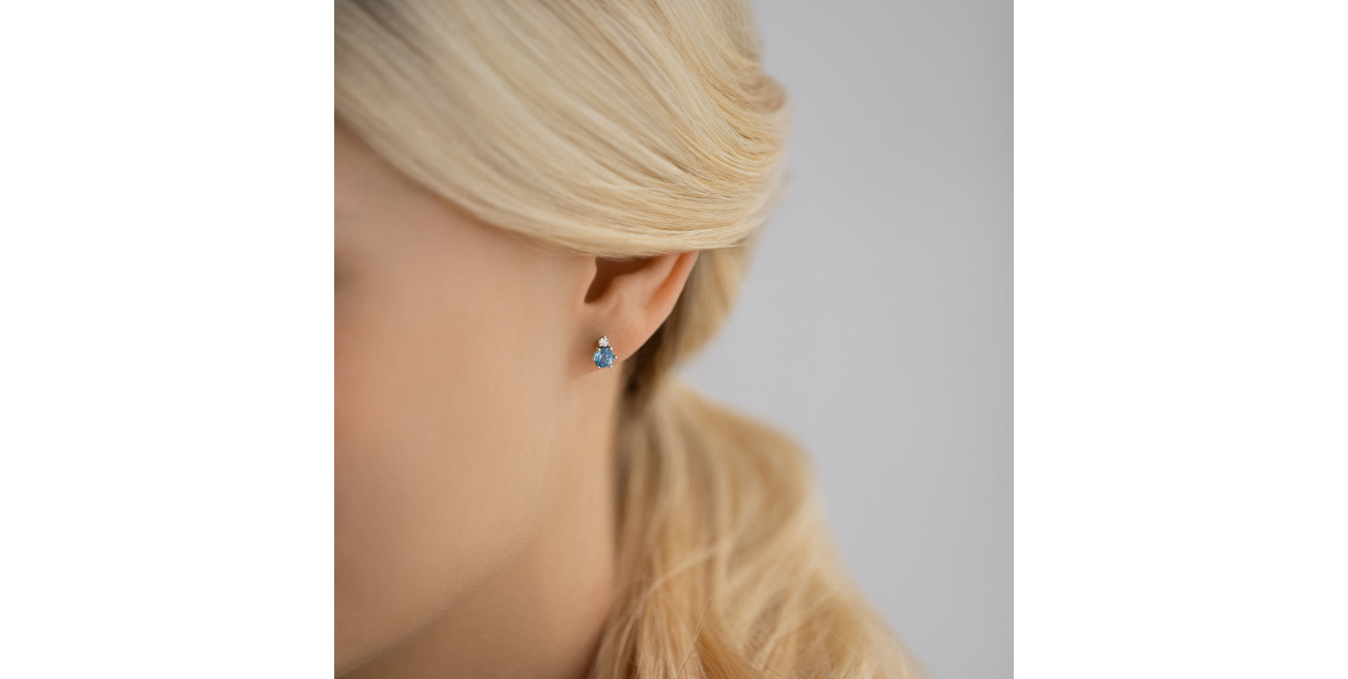 Diamond earrings with Tanzanite Midnight Serenity