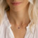 Diamond necklace with Rhodolite Whispers of Light3