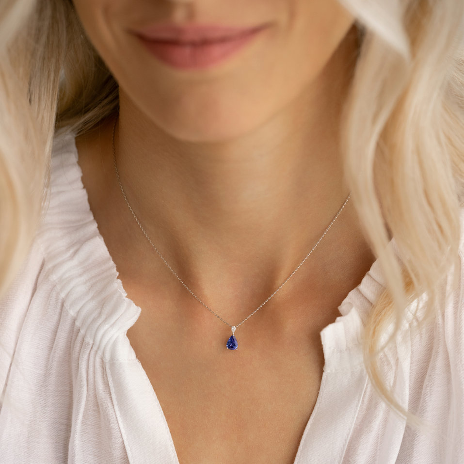 Diamond necklace with Citrine Whispers of Light