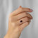 Diamond ring with Rhodolite Annelise2
