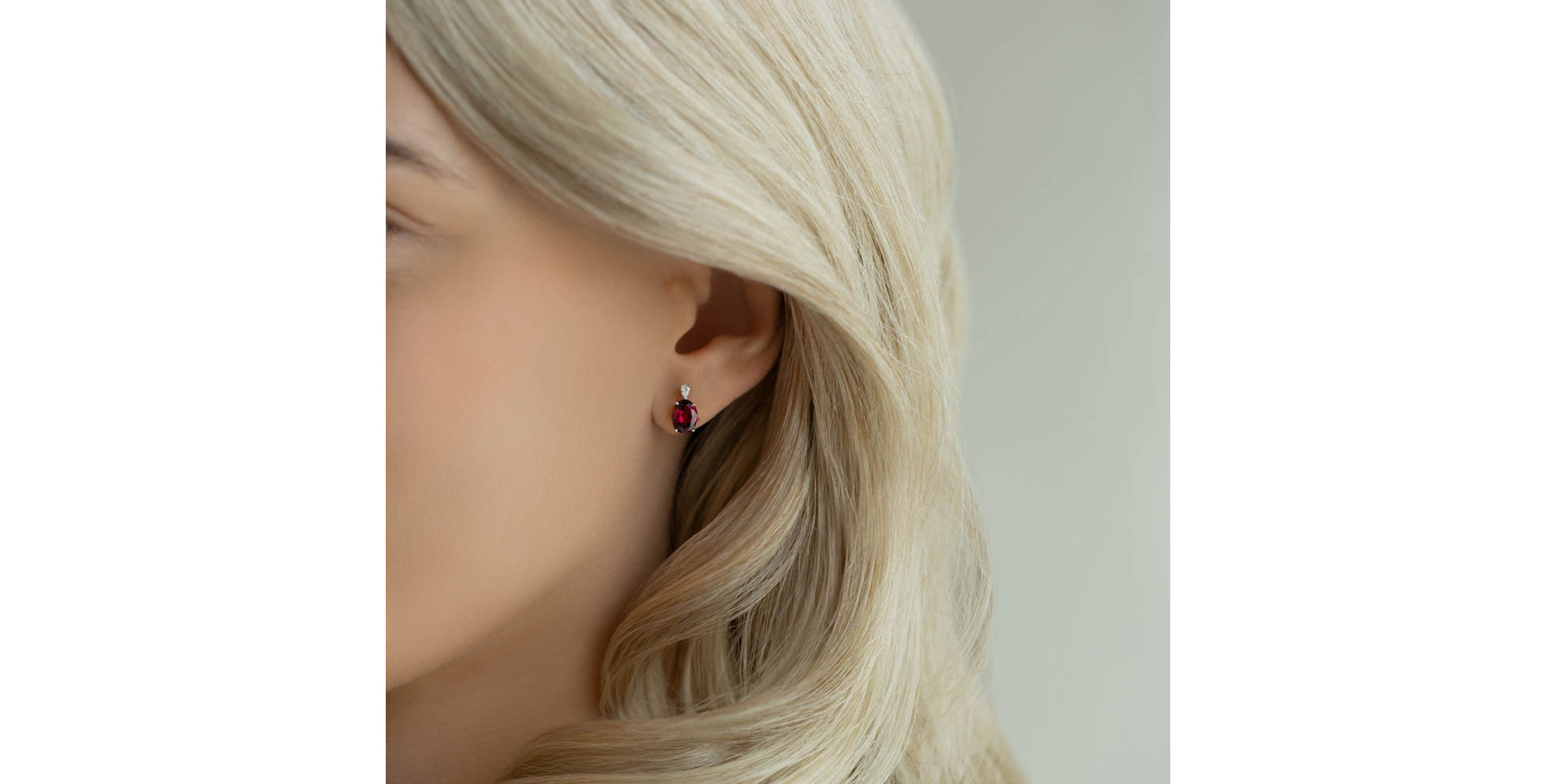 Diamond earrings with Citrine Annelise