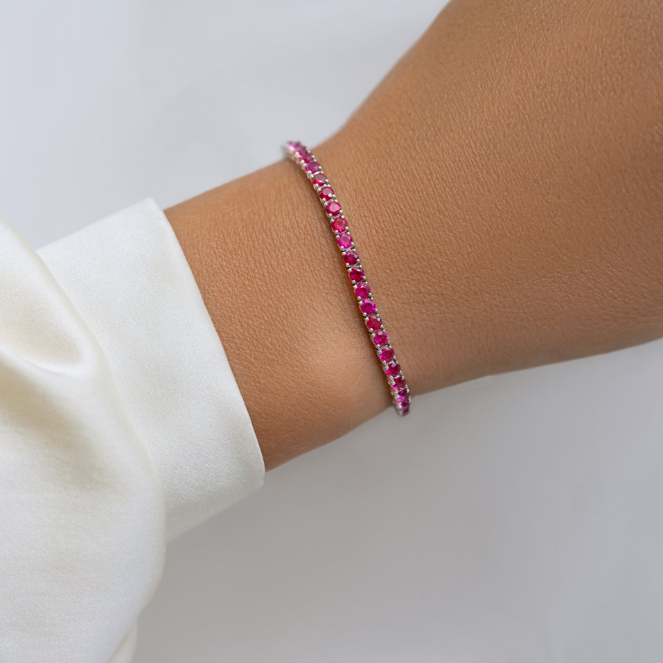 Bracelet with Rubies Infinite Glow