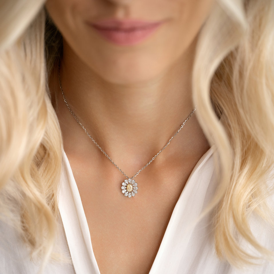 Diamond necklace Starlight Bloom