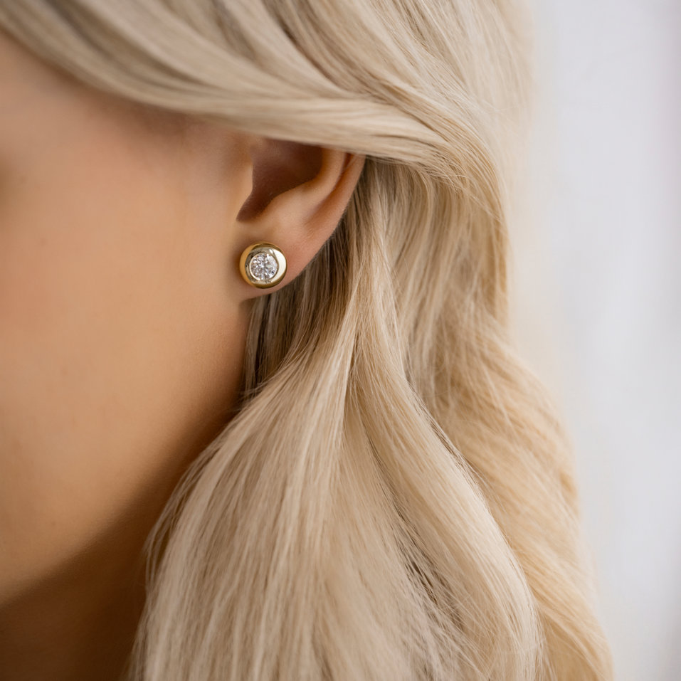 Diamond earrings Sweet Dot