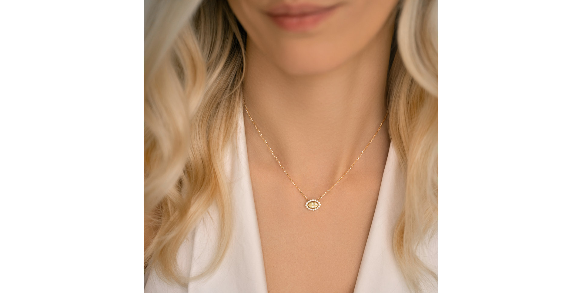 Diamond necklace Eye of the Sun