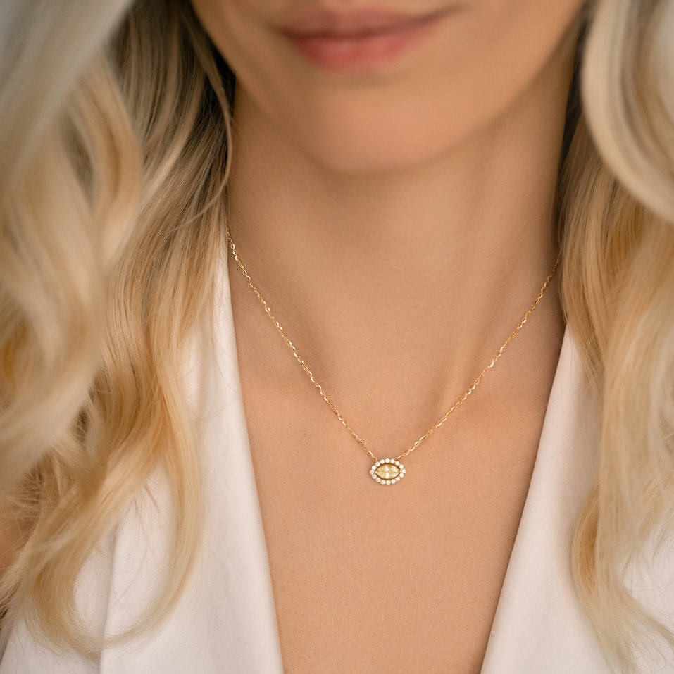 Diamond necklace Eye of the Sun