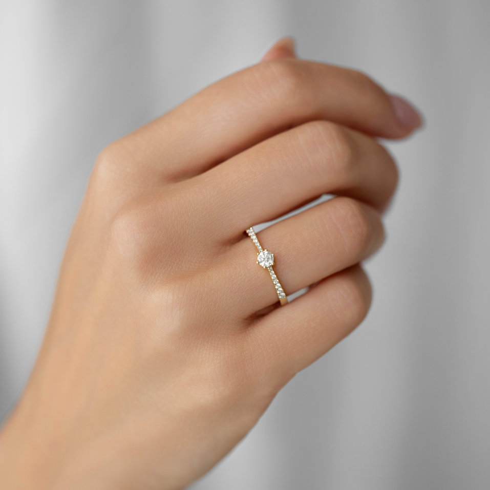 Diamond ring Classic Dew