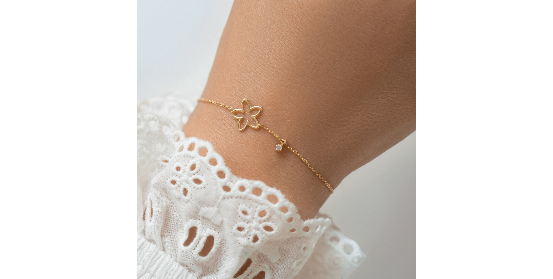 Diamond bracelet Flowery dream