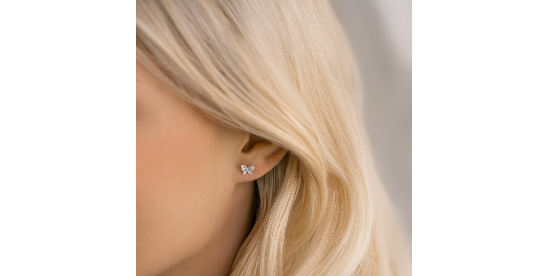 Diamond earrings Lucky Wings