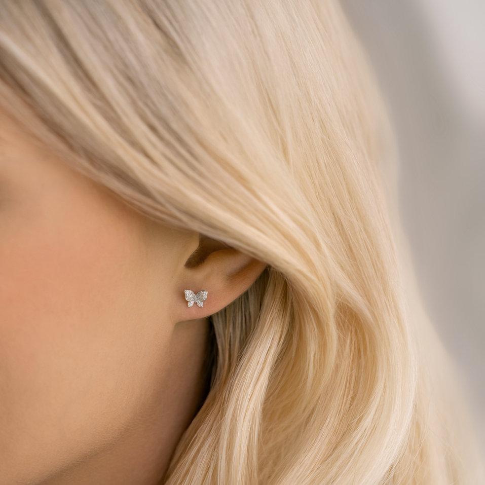 Diamond earrings Lucky Wings