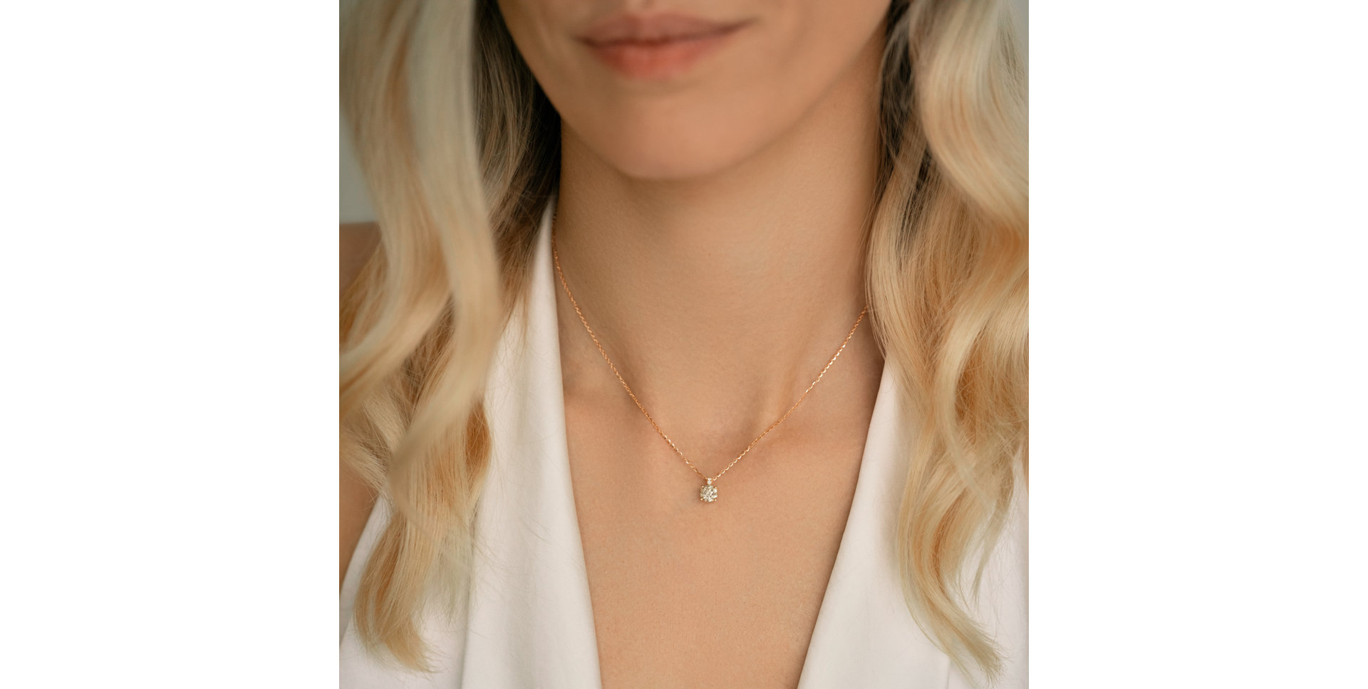 Diamond necklace Bronze Radiance