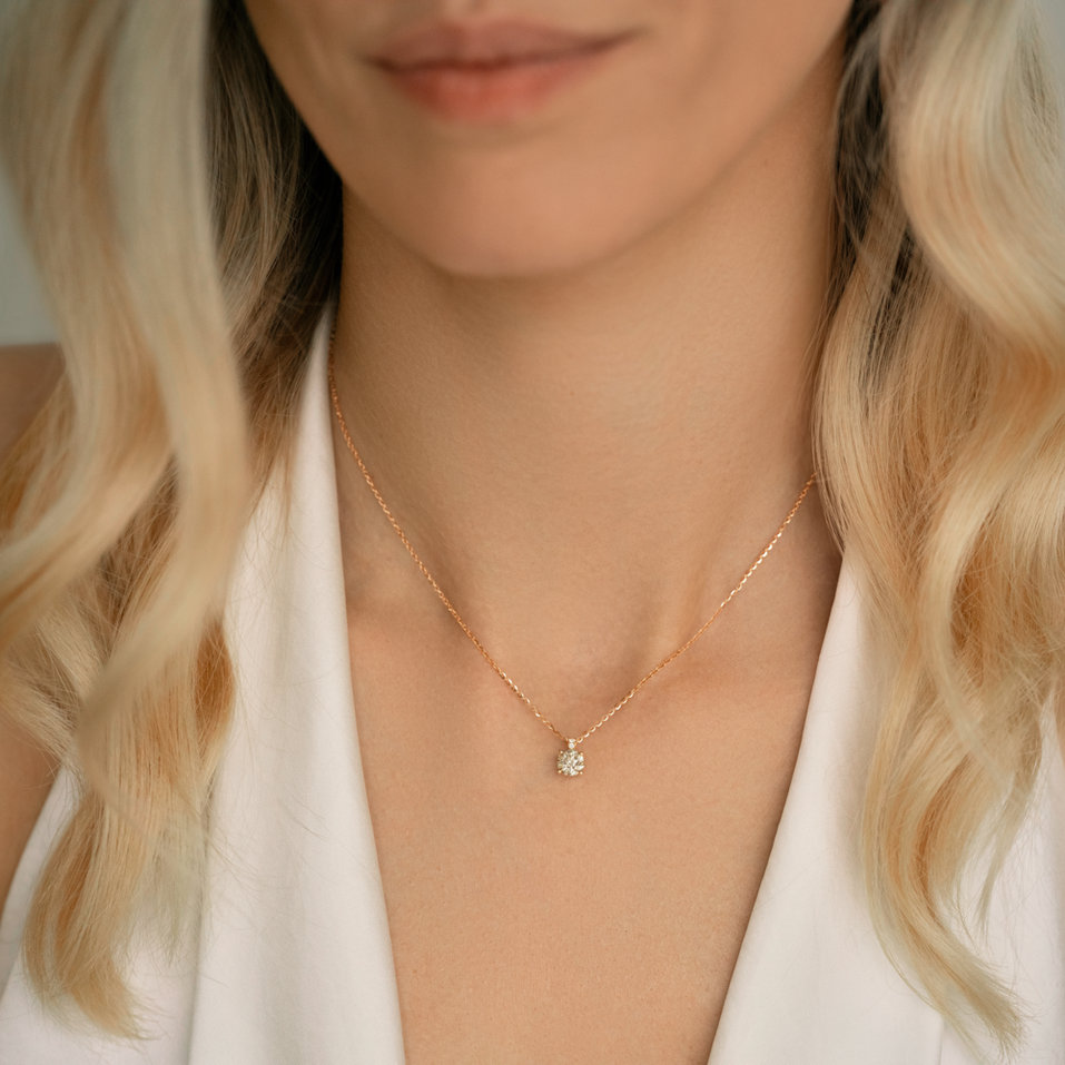 Diamond necklace Bronze Radiance