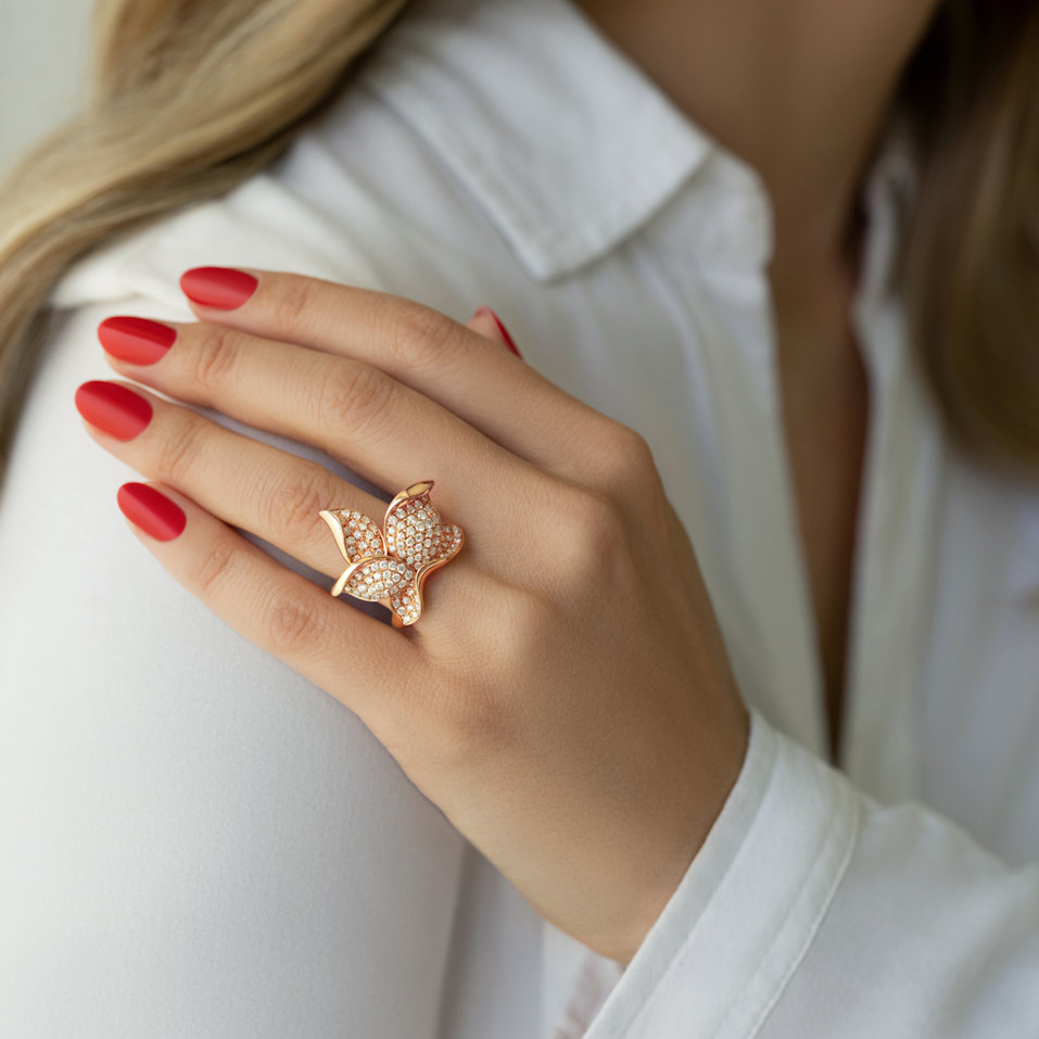 Diamond ring Fleur de Lume