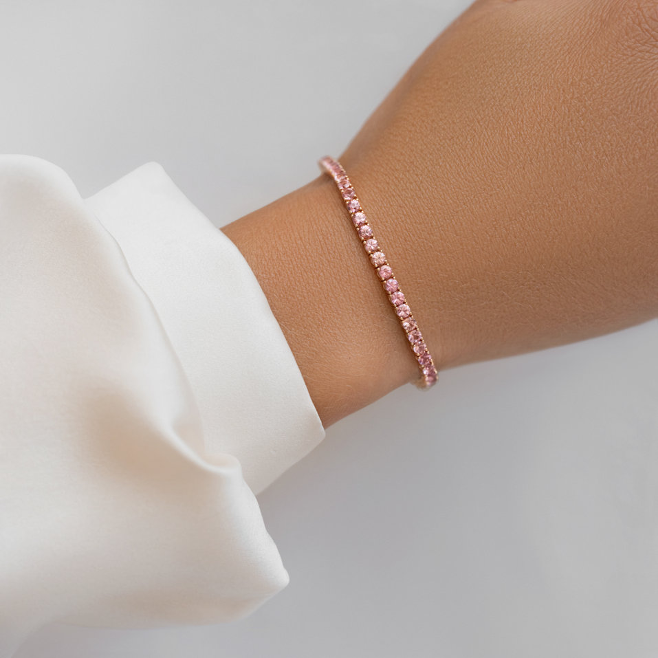 Bracelet with Garnet Infinite Glow