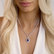 Diamond necklace with Tanzanite Aurora Tear4