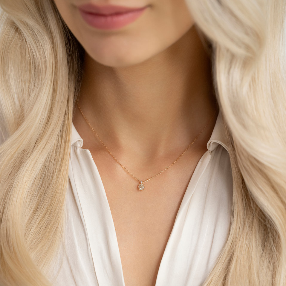 Diamond necklace Bronze Radiance