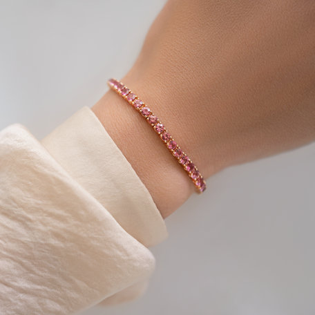Bracelet with Rhodolite Infinite Glow