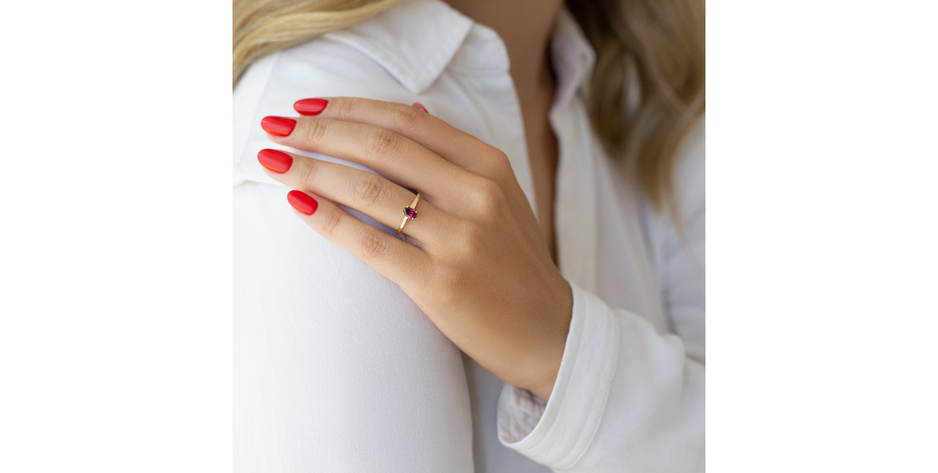 Ring with Ruby Mystic Abyss