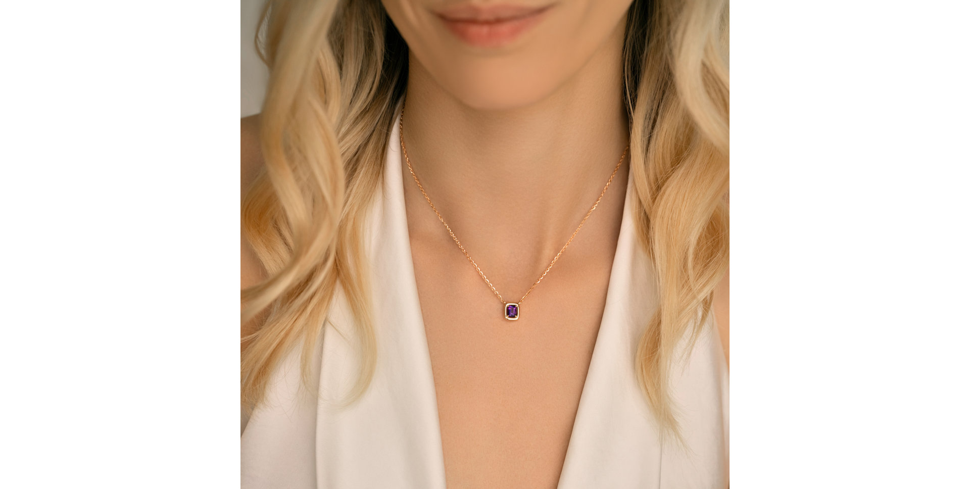 Neckalce with Amethyst Nestori