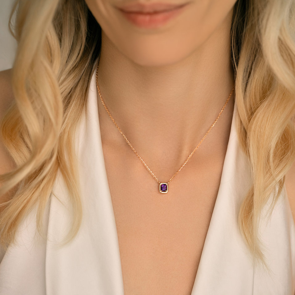 Neckalce with Amethyst Nestori