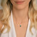 Diamond necklace with Tourmaline Seafoam Spark3