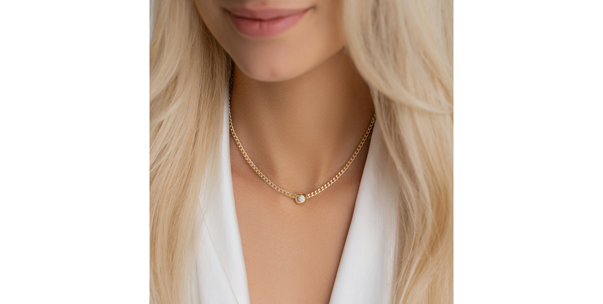 Diamond necklace Circle od Clarity