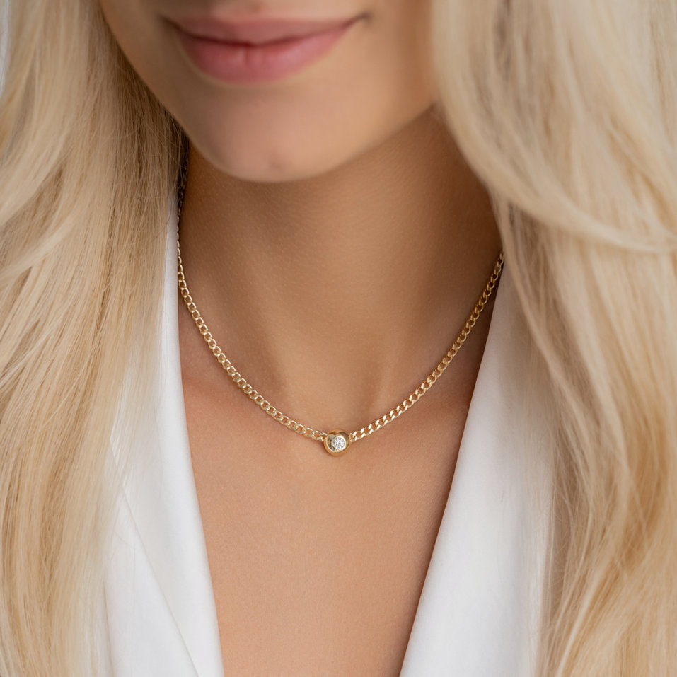 Diamond necklace Circle od Clarity