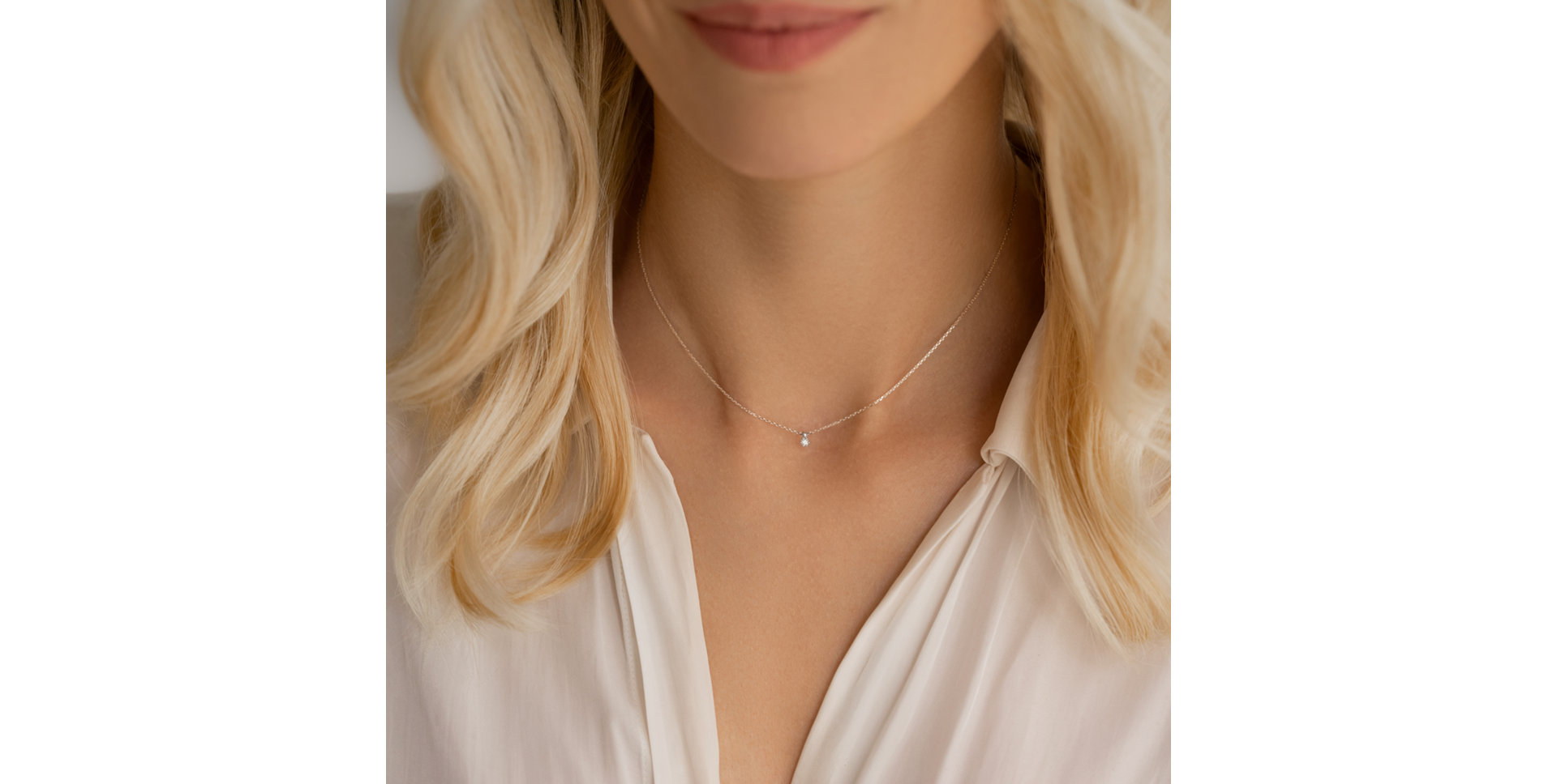 Diamond necklace Eternal Drop