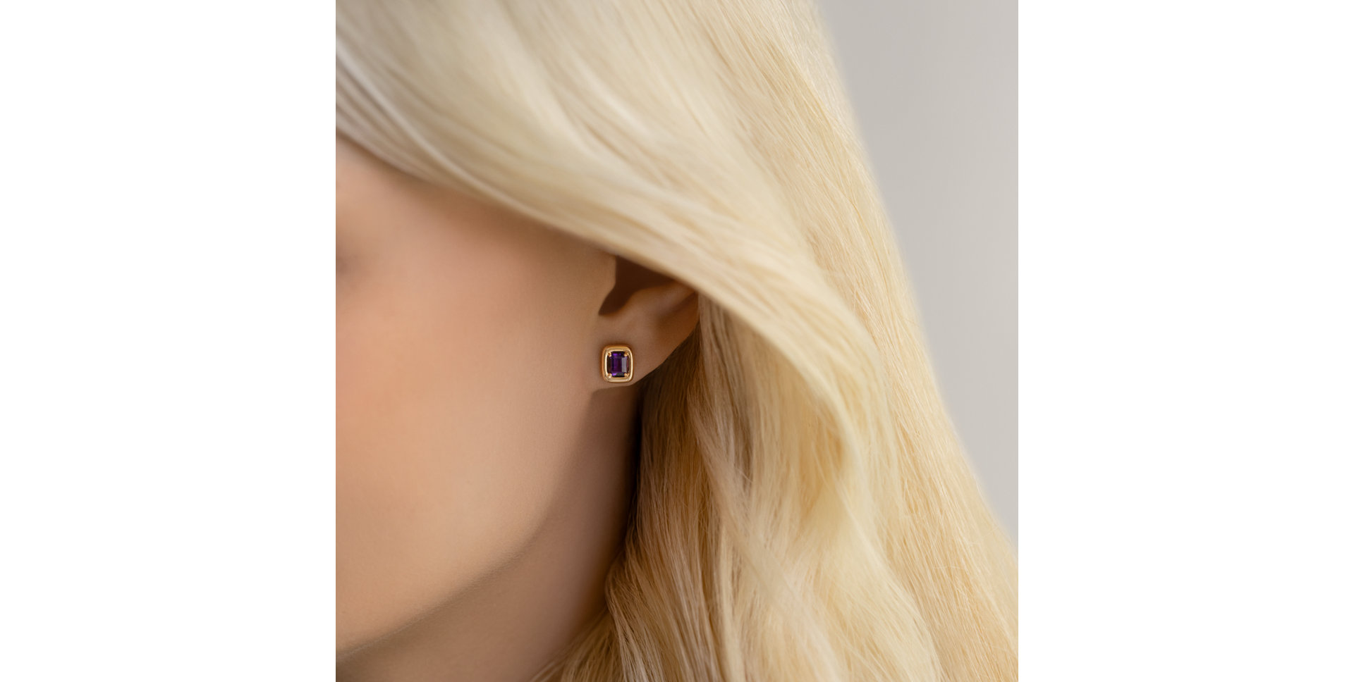 Earrings with Amethyst Nestori