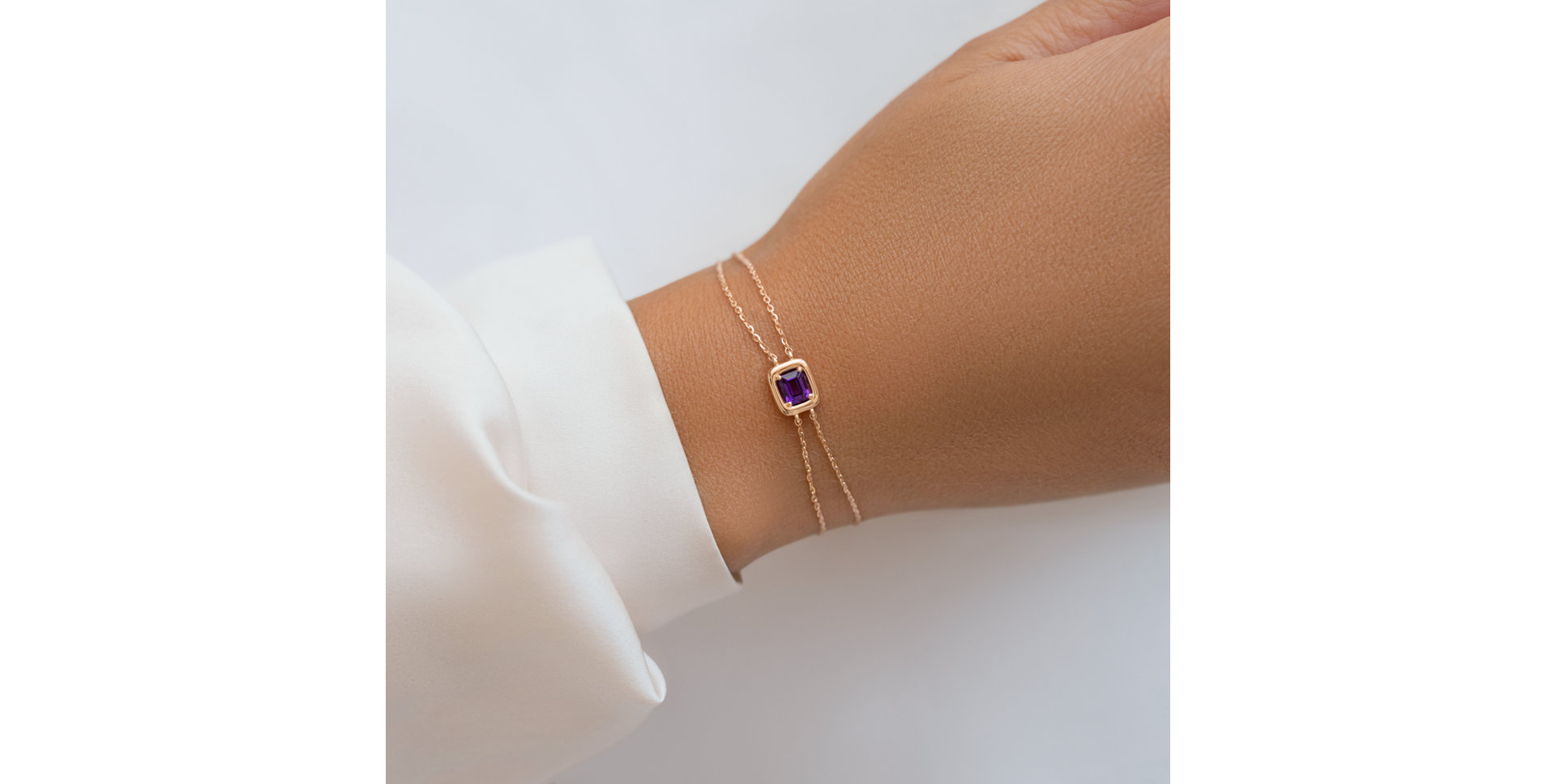 Bracelet with Amethyst Nestori